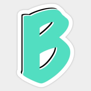 Letter B Sticker